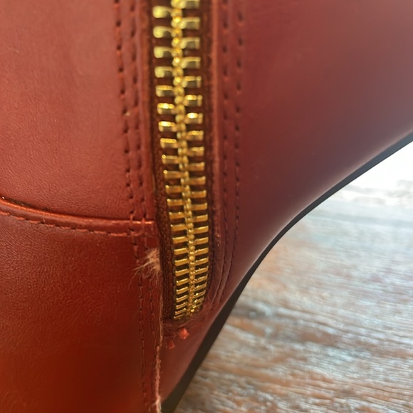 Calvin Klein red/gold booties. Never worn. - Picture 7 of 7